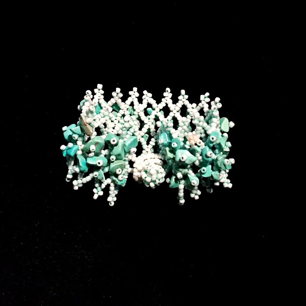 Woven Turquoise Beaded Bracelet💙